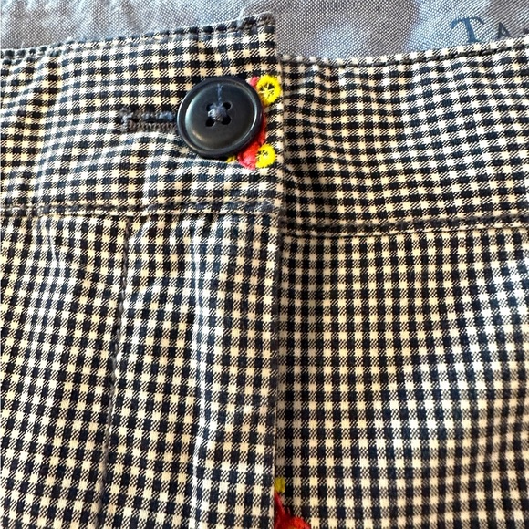 Talbot’s Women’s Weekend Chino Short Navy Gingham w/Embroidered Mopeds Sz 20W - Picture 5 of 8